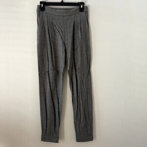 Rebecca Taylor Virgin Wool Straight Leg Grey Trouser Pants